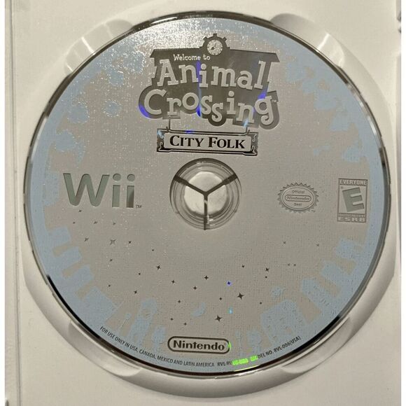 Animal Crossing: City Folk (Nintendo Wii, 2008) Complete W/ Manual CIB TESTED - Picture 7 of 8